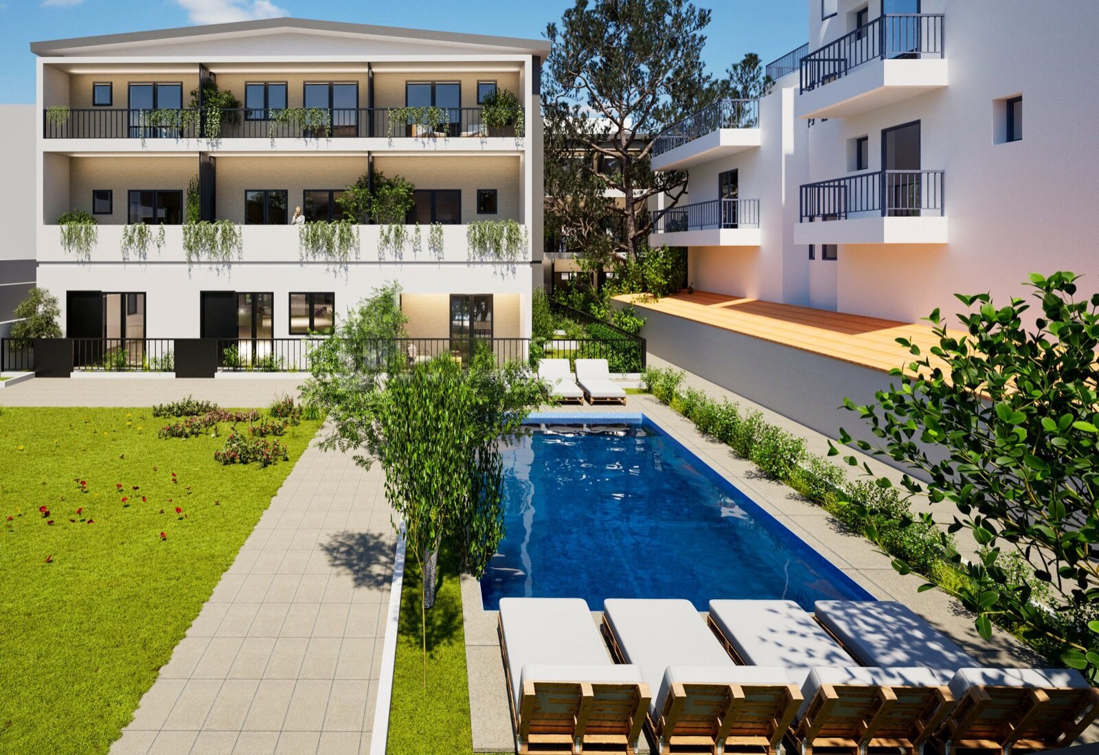 Pool and garden
